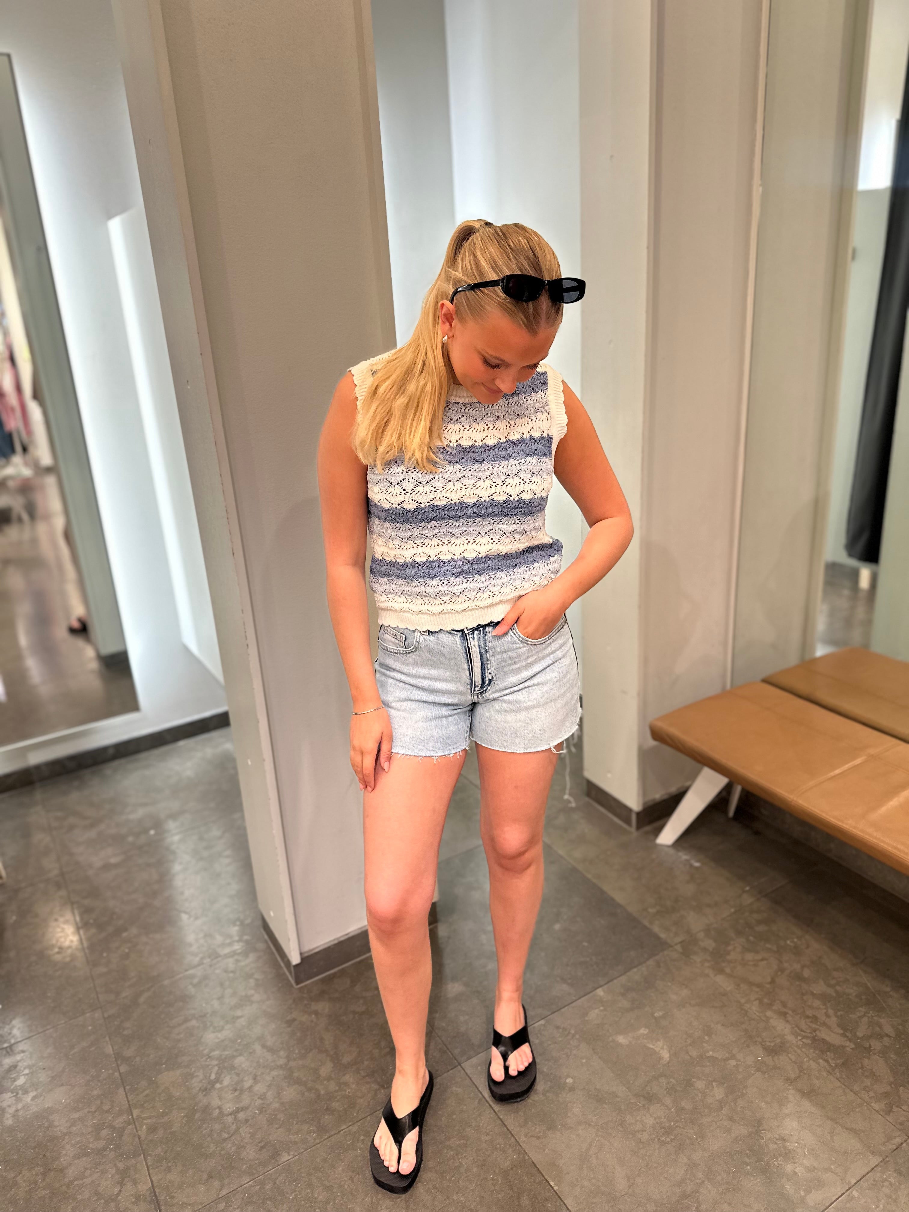 NMLAIKA Knit Top - Birch - VERO MODA & VILA Bergvik